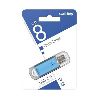  USB-флешка SMARTBUY SB8GBVC-B 8GB V-CUT Blue 