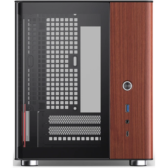  Корпус JONSBO TK-0 Black без БП, боковая панель из зак. стекла (панорама), mini-ITX, SFX, черный 