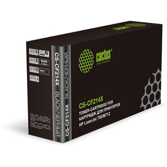  Картридж CACTUS CF214X ( CS-CF214X) черный лазерный (17500стр.) для HP LJ 700/M712 