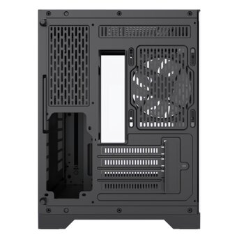  Корпус GameMax Hype-M Black без БП(ATX, USB3.0,Зак.стекло,3*120мм ARGB вент+конт., пыл.фильтр) 