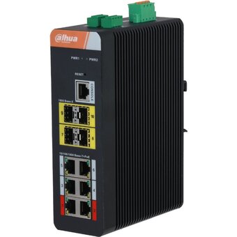  Коммутатор управляемый Dahua DH-IS4410-6GT-120 (L2) 6x1Гбит/с 4SFP 6PoE 120W 