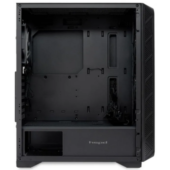  Корпус HSPD M521 (M521-TGBK-ARGB), Mesh Mid Tower, Black, slide TG, 0.45 SPCC, 4x120mm ARGB ATX 