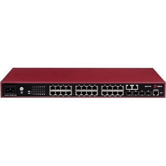 Коммутатор управляемый QTech QSW-3750-28T-POE-AC-R (L2+) 24x1Гбит/с 4SFP 370W 