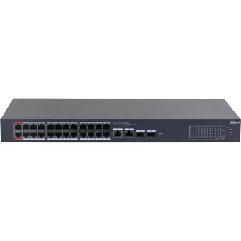  Коммутатор управляемый Dahua DH-CS4226-24ET-240 (L2) 24x100Мбит/с 2x1Гбит/с 2xКомбо(1000BASE-T/SFP) 240W 