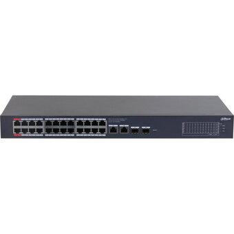  Коммутатор управляемый Dahua DH-CS4228-24GT-375 (L2) 24x1Гбит/с 2xКомбо(1000BASE-T/SFP) 2SFP 24PoE 375W 