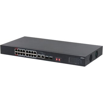  Коммутатор неуправляемый Dahua DH-S3218-16ET-190 16x100Мбит/с 2x1Гбит/с 