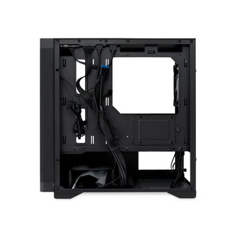  Корпус HSPD M320 (M320-TGBK-ARGB), Mesh Mini-tower, Black, slide TG, 0.45 SPCC, 2x140mm ARGB+1x120mm ARGB mATX 