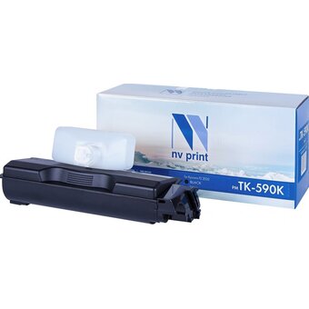  Тонер-картридж NV Print TK-590BK (NV-TK590Bk) для Kyocera FS-C2026MFP/C2126/C2526MFP/C2626/C5250DN/P6026cdn/M6526cdn (7000k), Black 