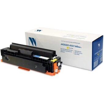  Тонер-картридж NV Print W2032X (NV-W2032X 415X Y) с чипом для HP Color LaserJet Pro M454dn/M479dw, №415X, Y, 6K, до версии 002_2247A 