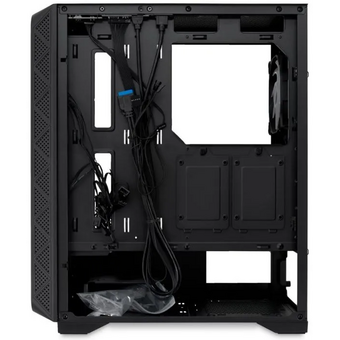  Корпус HSPD M521 (M521-TGBK-ARGB), Mesh Mid Tower, Black, slide TG, 0.45 SPCC, 4x120mm ARGB ATX 
