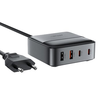  Портативная зарядная станция ACEFAST Z6 PD65W GaN 2*USB-C+2*USB-A black 