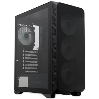  Корпус HSPD M521 (M521-TGBK-ARGB), Mesh Mid Tower, Black, slide TG, 0.45 SPCC, 4x120mm ARGB ATX 