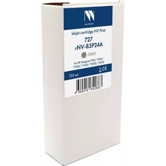  Картридж струйный NV Print 727 (NV-B3P24A) Gray для HP DesignJet T920/T930/T1500/T1530/T2500/T2530 (130 мл) 