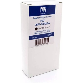  Картридж струйный NV Print 727 (NV-B3P23A) Photo Black для HP DesignJet T920/T930/T1500/T1530/T2500/T2530 (130 мл) 