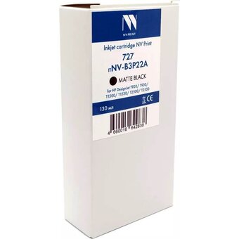  Картридж струйный NV Print 727 (NV-B3P22A) Matte Black для HP DesignJet T920/T930/T1500/T1530/T2500/T2530 (130 мл) 