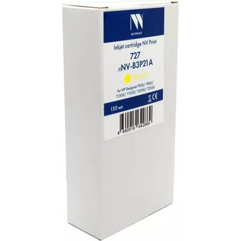 Картридж струйный NV Print 727 (NV-B3P21A) Yellow для HP DesignJet T920/T930/T1500/T1530/T2500/T2530 (130 мл) 