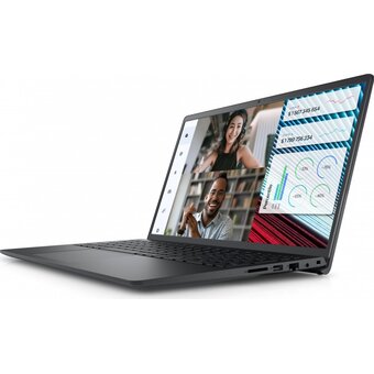  Ноутбук Dell Vostro 3520 (HDL5A91028W-16G) i3-1215U 8Gb+8Gb SSD 512Gb Intel UHD Graphics 15,6 FHD IPS Cam 41Вт*ч Linux Ubuntu KBD RuEng Черный 