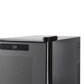  Винный шкаф TESLER WCV-080 черный корпус/зеркальная дверь 