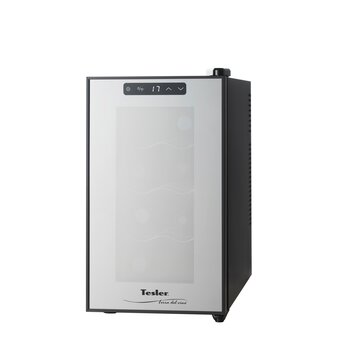  Винный шкаф TESLER WCV-080 черный корпус/зеркальная дверь 
