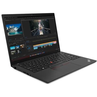  Ноутбук Lenovo ThinkPad T14 Gen 4 (21HESGC300) 14" WUXGA IPS 300N/i7-1355U/16GB/SSD512GB/Intel UHD/Backlit/DOS/Black 