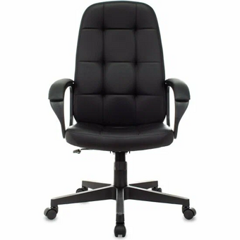  Кресло руководителя Бюрократ CH 002 Fabric черный 3C11 крестов. пластик 