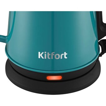 Электрочайник для варки кофе KITFORT КТ-6194-2 черно-бирюзовый 