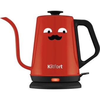  Электрочайник для варки кофе KITFORT КТ-6194-1 черно-красный 