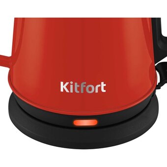  Электрочайник для варки кофе KITFORT КТ-6194-1 черно-красный 