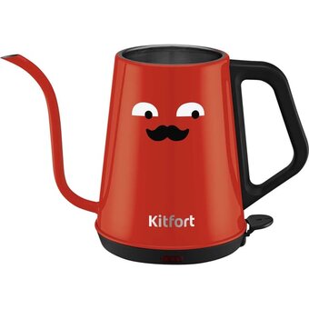  Электрочайник для варки кофе KITFORT КТ-6194-1 черно-красный 