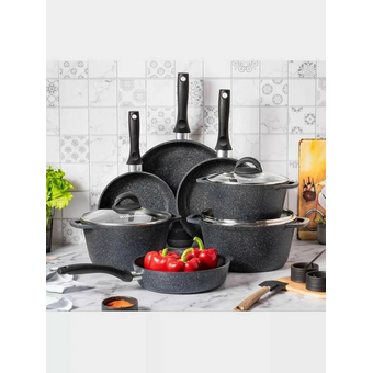  Сковорода KUKMARA сггч242а Granit со съемной ручкой 