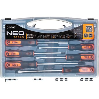  Набор отверток и бит NEO Tools 04-197 27 шт 