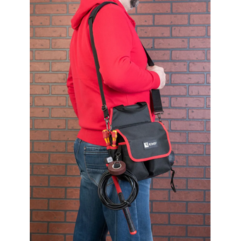  Сумка монтажника поясная с крышкой и ремнем EKF Professional C-14 