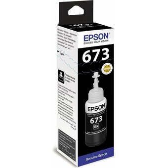  Чернила Epson 673 C13T673198 (аналог C13T67314A) черный 70мл для Epson L800/L810/L850/L1800 