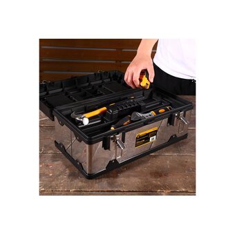  Ящик для инструментов DEKO Tool box 23M (085-3003) серебристый 
