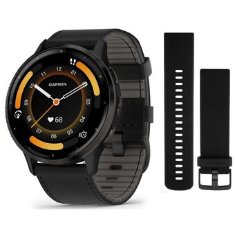  Smart-часы Garmin Venu 3 (010-02784-52) кожаный ремешок 45мм черный 