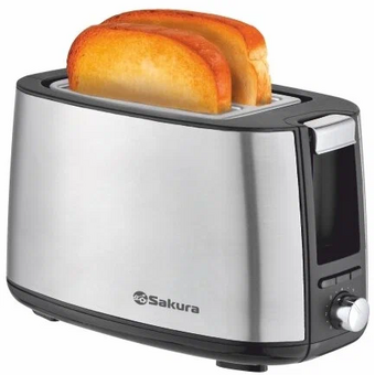  Тостер SAKURA SA-7611S Elegant 750Вт сталь 