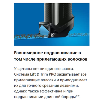  Триммер Philips BT5515/70 черный 