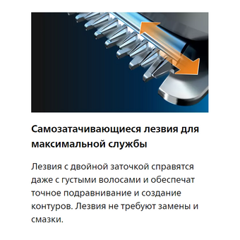  Триммер Philips BT5515/70 черный 