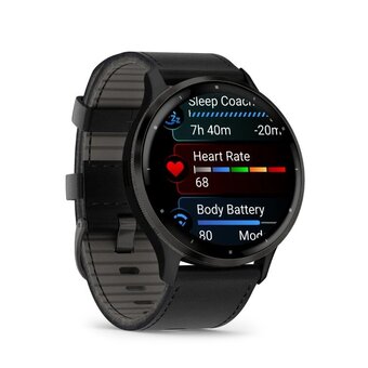  Smart-часы Garmin Venu 3 (010-02784-52) кожаный ремешок 45мм черный 