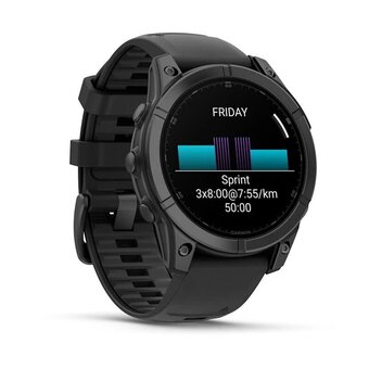  Smart-часы Garmin Fenix E, 47мм, 1.4" 010-03025-01 черный/серый 