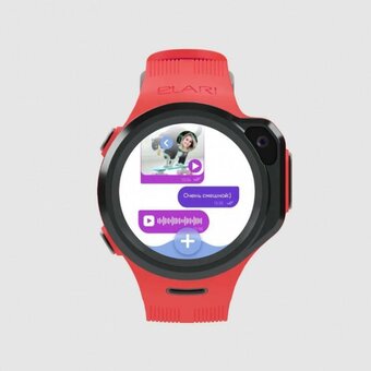  Smart-часы Elari KP-4GR-M-Red 1.3" IPS корп.красный рем.красный 