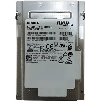  SSD Kioxia CD5 Series 1.92TB (KCD5FLUG1T92) (2.5", PCI Express 3.0 x4, 3D TLC, 3140/780MB/s) 