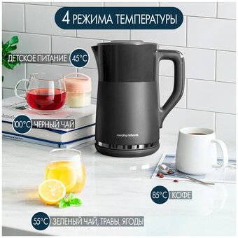  Электрочайник Morphy Richards Harmony MR6070G серый 