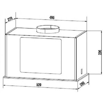  Вытяжка Amari Polo 52 black glass 