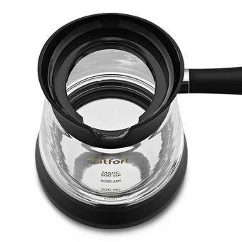  Электрическая турка Kitfort КТ-7502 черный/серебристый 