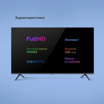  Телевизор BQ 40F32B Black 