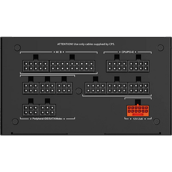  Блок питания PcCooler P5-YS1200-G1F 1200W 80+ Gold (ATX, 3.1, Full modular, 1x24(20+4)pin 610mm, 2xCPU 8(4+4)pin 700mm, 2xPCIe*2 8(6+2)pin 750mm 