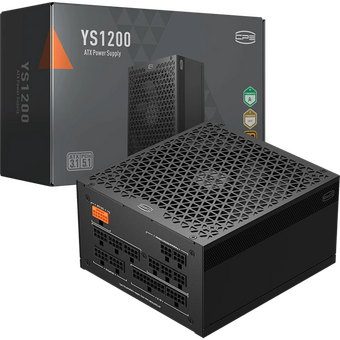  Блок питания PcCooler P5-YS1200-G1F 1200W 80+ Gold (ATX, 3.1, Full modular, 1x24(20+4)pin 610mm, 2xCPU 8(4+4)pin 700mm, 2xPCIe*2 8(6+2)pin 750mm 