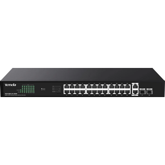  Коммутатор Tenda TEG1128P-24-250W 26 портов 