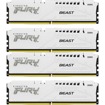  ОЗУ Kingston Fury Beast KF552C40BWK4-128 DDR5 - 4x 32ГБ 5200МГц, DIMM, White, Ret 